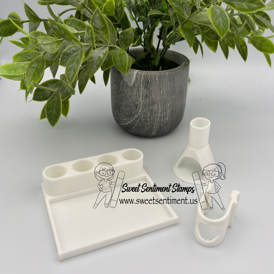Refill Station & Easy Squeezer Bundle by LeDoux Designs - White