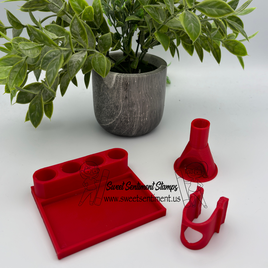 Refill Station & Easy Squeezer Bundle by LeDoux Designs - Red