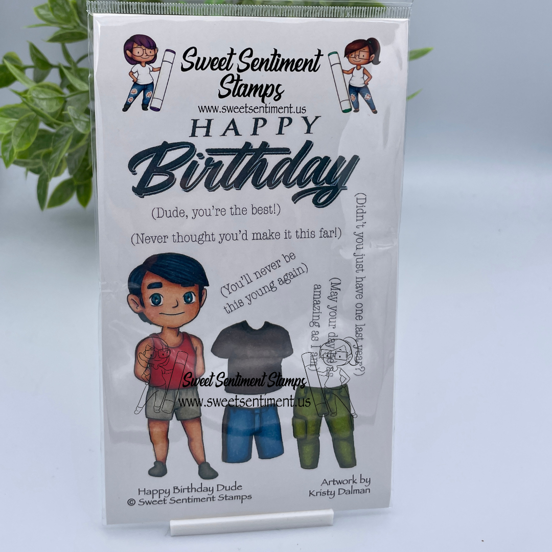 Happy Birthday Dude Stamp Set