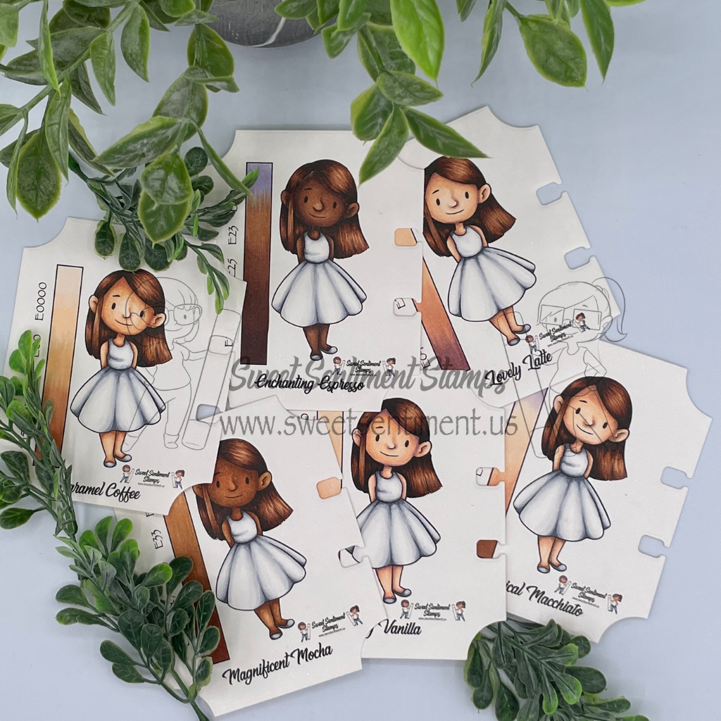 Coffee Skin Tone Color Cards