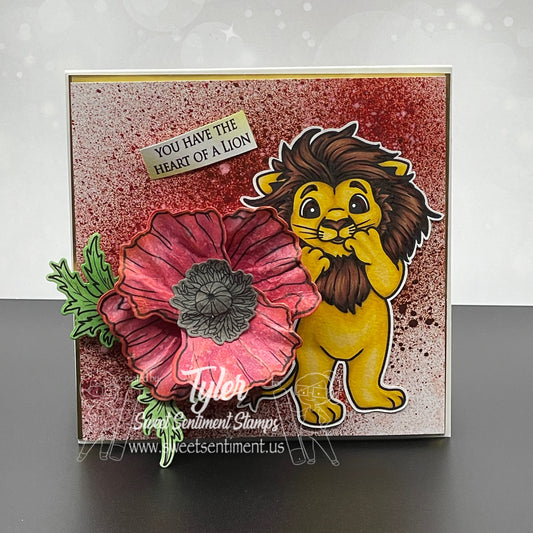 Courage of a Lion Stamp & Die Set