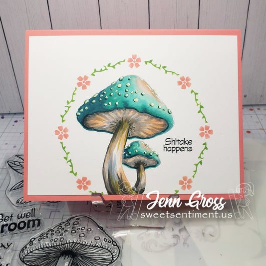 Mushroom Pixi Stamp & Die Set