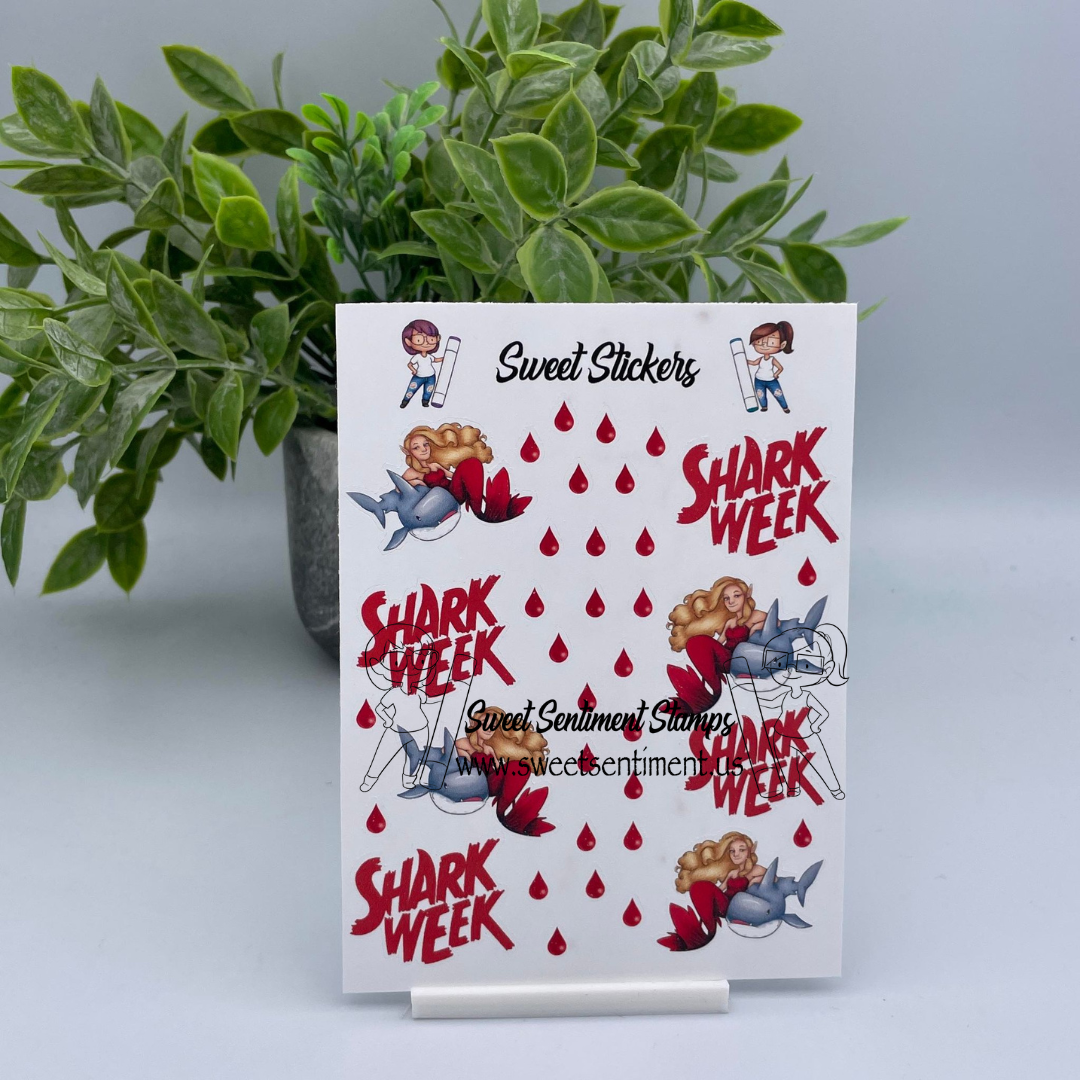 Shark Week Planner Stickers
