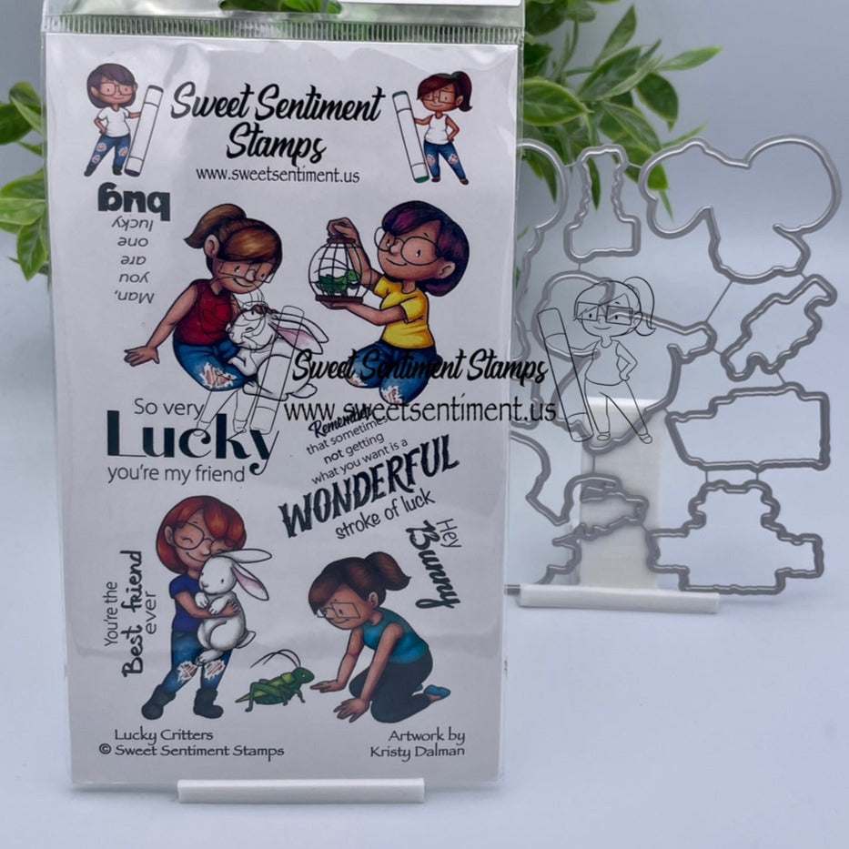 Lucky Critters Stamp & Die Set