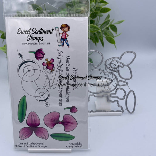 One and Only Orchid Stamp & Die Set