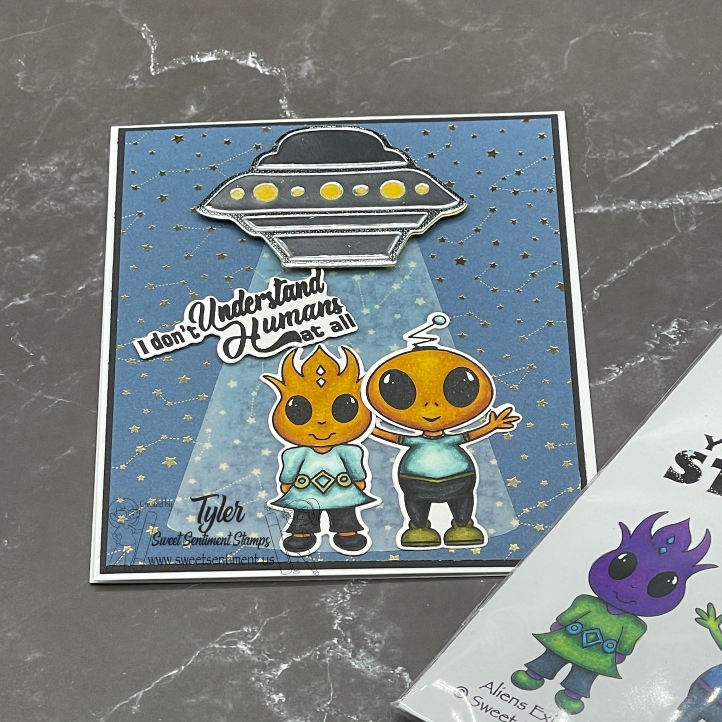 Aliens Exist Stamp Set