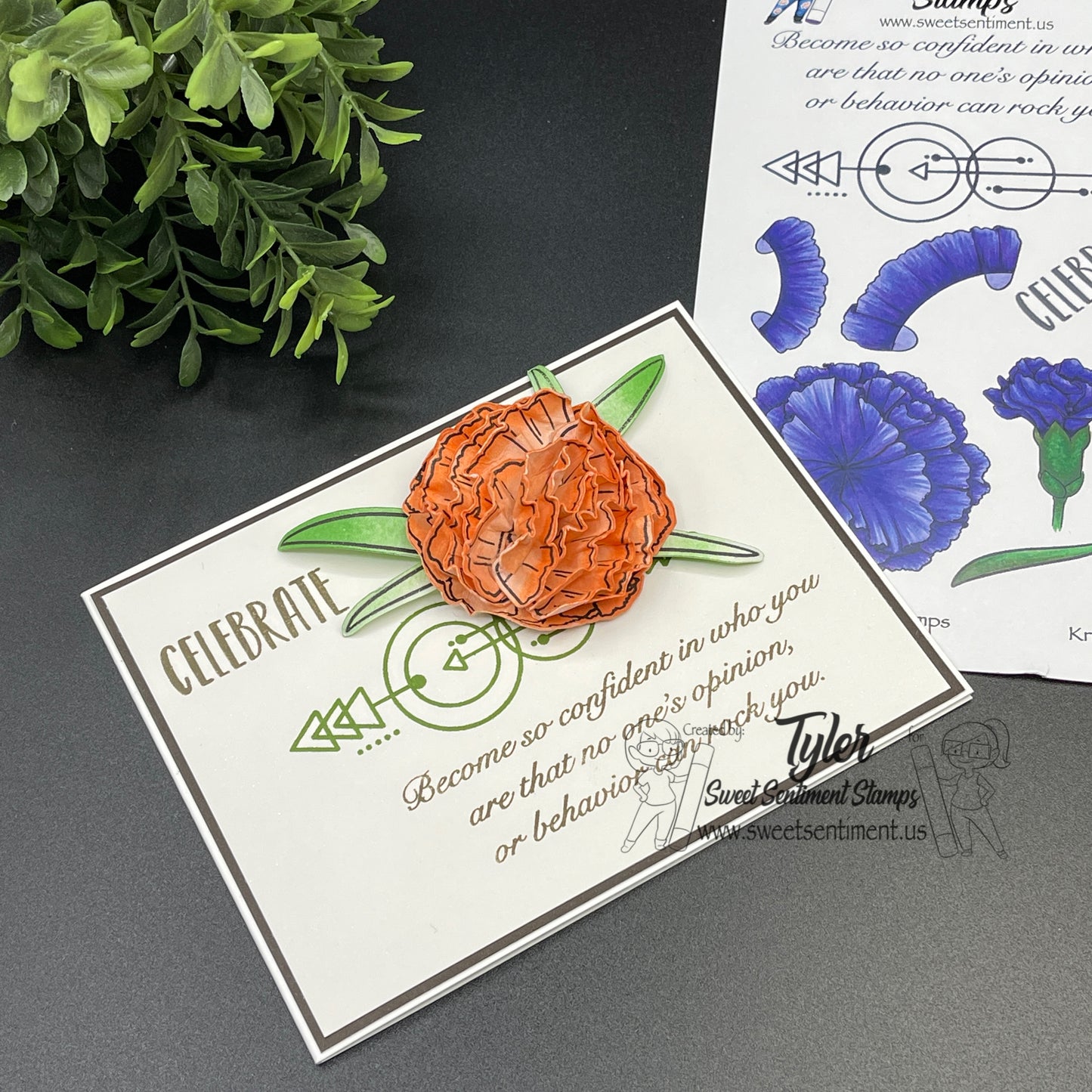Candid Carnation Stamp Set