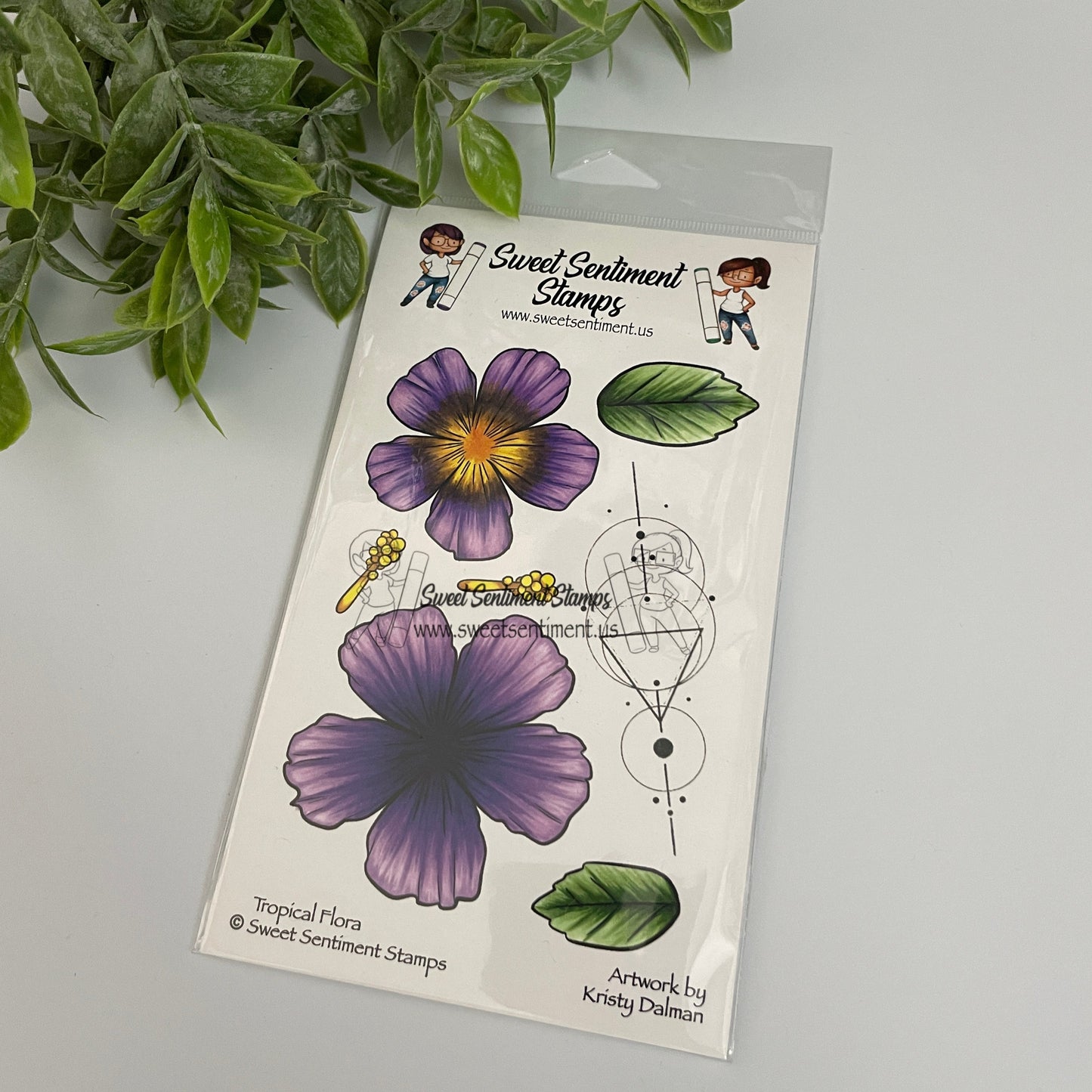 Tropical Flora Stamp Set